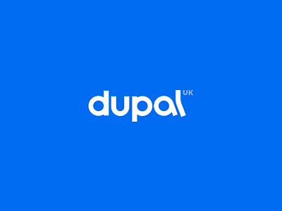 Dupal UK Logo flat logo logo design logotype vector