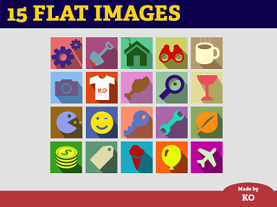 Flat shadowed images flat icons image shadow