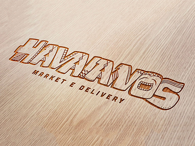Havaianos on the wood branding hawaii identity logo