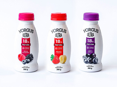 Yorgus Ultra bottles packaging smoothie yogurt