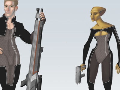 Deep Space Assassins character character design design illustration photoshop sci fi