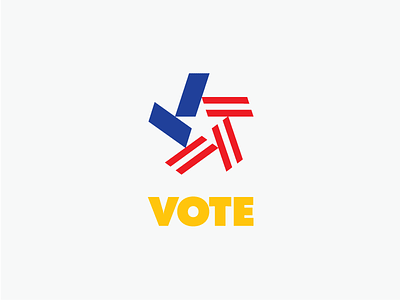 Vote america americana check election icon logo simple star stripes united states usa vote