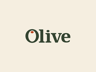 I'll Live Without Olives design food italian logo mark negative space olive