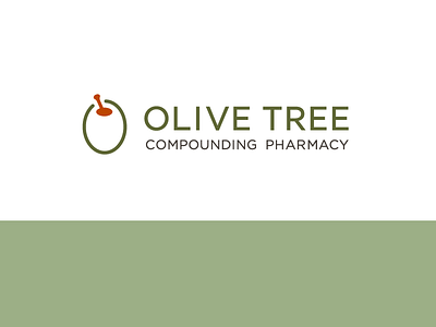 Olive Tree Logo compounding design drug icon logo logo design mark olive pharmacy