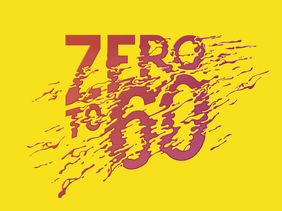 Zero To 60 distortion hydrate liquid speed type typography water