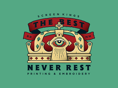 The Best Never Rest art best crown doodle draw eye graphic illustration king phrase quote