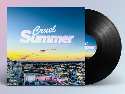 Cruel Summer - Remix Cover Artwork identity logo music sketch vinyl