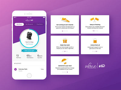 Parkrun | Vhi - Running rewards feature android app ios loyalty rewards running