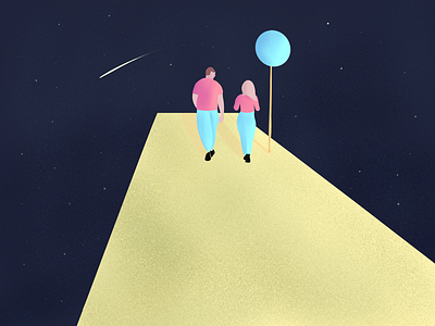 Walking in Space Illustration