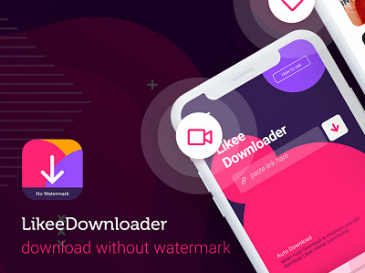 LikeeDownloader android app design design download ios likee mobile ui uiux ux