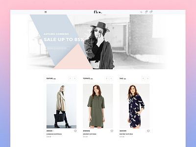 FLOW. - Fashion clothing E-commerce e commerce fashion ui ux