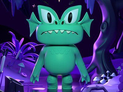 Swamp Monster 3d 3d character 3d character modeling animation c4d cgi character character design design illustration monster monsters
