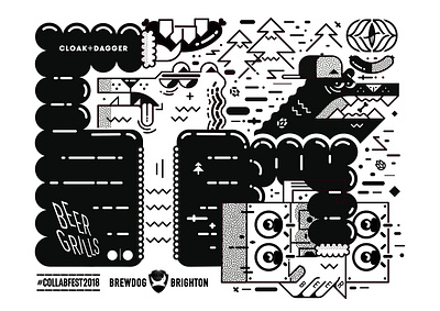 Beer Grills beer beer art beer can beer design branding graphic graphic design illustration line art vector