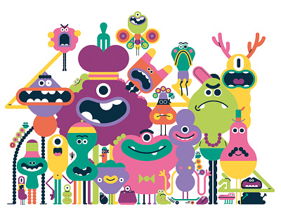 Fancy Monsters branding character design illustration mograph monster monsters vector