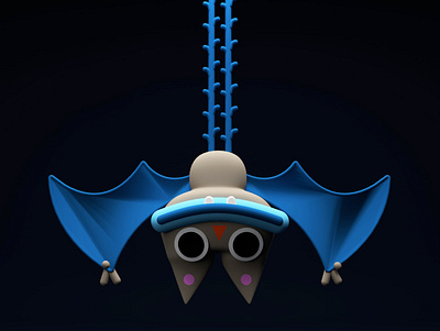 Friday Bat 3d 3d art bat character illustration mograph