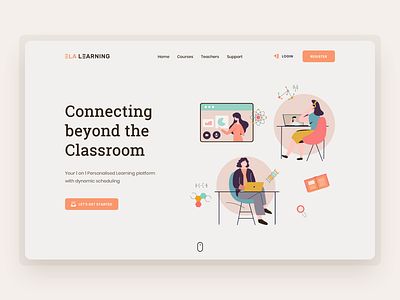 E-learning Platform - Landing page