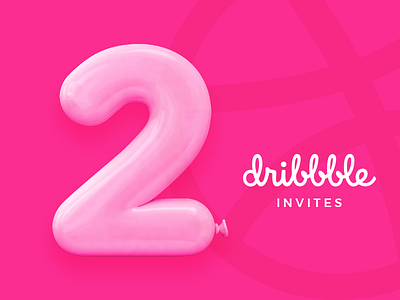 2 Dribbble Invitation