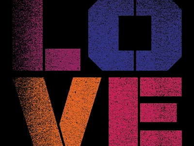 Poster 753 color design graphic love make something everyday poster texture type typogaphy vector