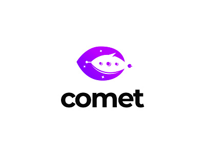 Comet challenge comet comets dailylogochallenge letter logo logodesign logodesigner logodesignersclub logoinspiration logoinspirations needlogo purple rocket