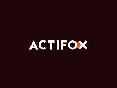 actifox actifox brand equipment fox hide logo logotype orange a sign sport