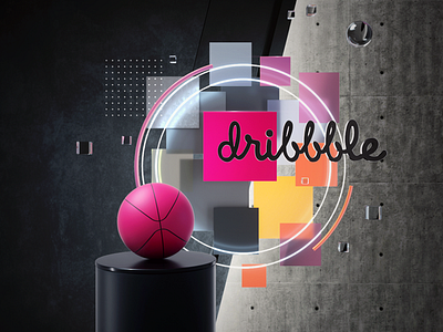 Dribbble Hello cgi colours design illustration logo minimal