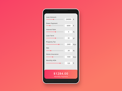 Daily UI 004 - Mortgage Calculator