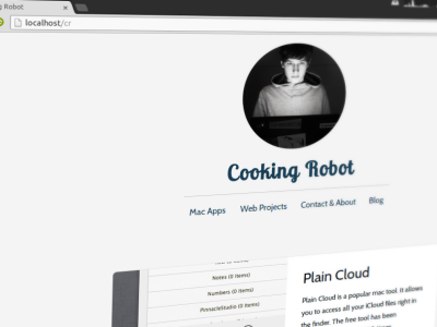Redesigning CookingRobot webdesign