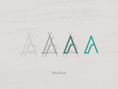 Platanus "A" a grid letra tipografia brand logo typography