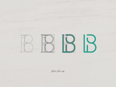 Platanus "B" a b brand grid letra logo logotype tipografia typography