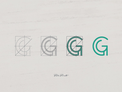 Platanus "G" brand g grid letra logo logotype tipografia typography