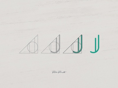 Platanus "J" brand grid j letra logo logotype tipografia typography