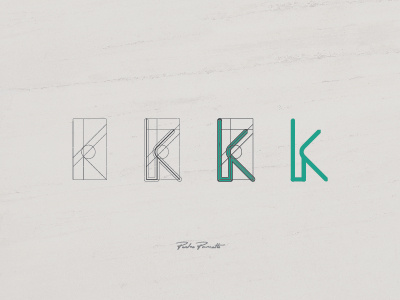 Platanus "K" a b brand grid letra logo logotype tipografia typography