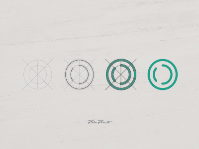 Platanus "O" brand grid letra logo logotype tipografia typography