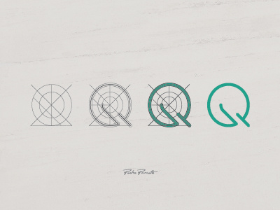 Platanus "Q" brand grid letra logo logotype tipografia typography