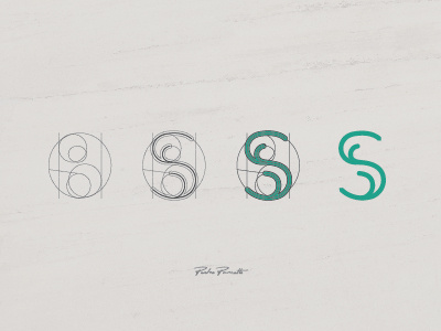 Platanus "S" brand grid letra logo logotype tipografia typography