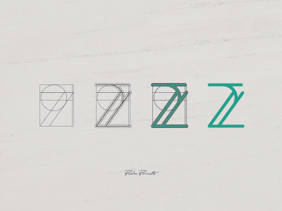 Platanus "Z" brand grid letra logo logotype tipografia typography