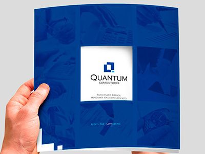 Brochure Quantum brochure business card corporate creatividad design diseño flyer id logotipo marketing publicidad website