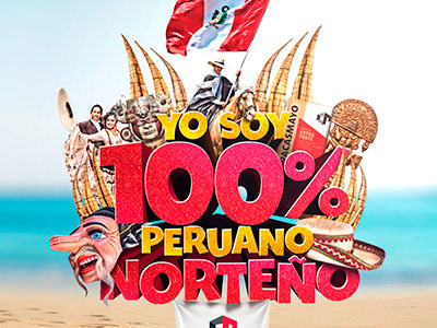Key visual "Yo soy 100% Peruano Norteño" brochure business card corporate creatividad design diseño flyer id logotipo marketing publicidad website