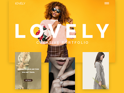 Lovely, creative portfolio design interaction design interface portfolio ui web