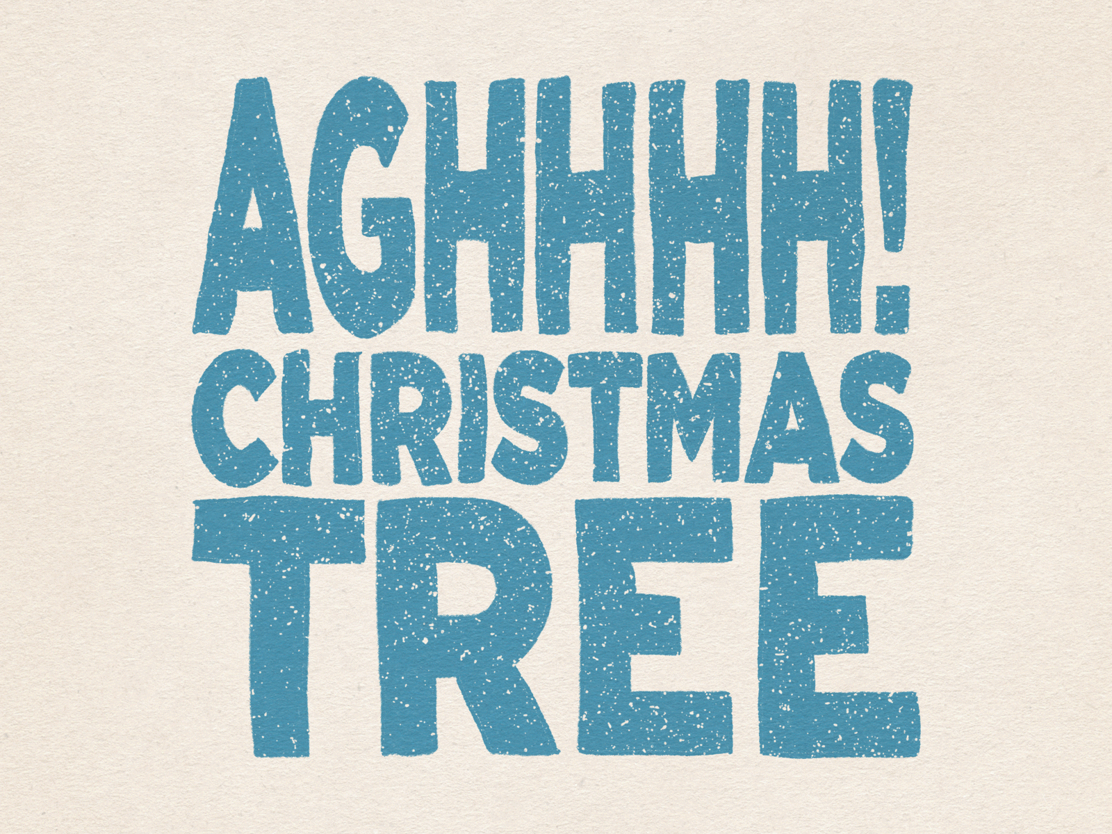 AGHHHH! CHRISTMAS TREE christmas comic hand drawn holidays illustration tree typography winter