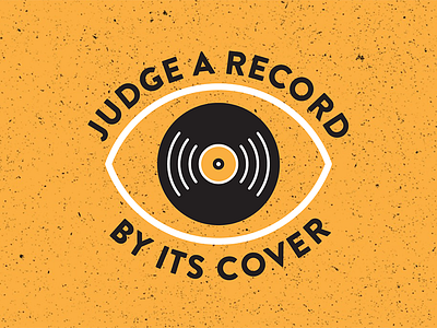 Judge A Record By Its Cover branding eye identity logo music records vinyl