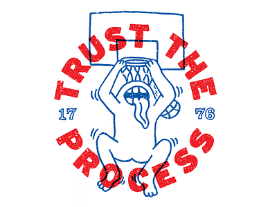 Trust The Process 76ers basketball dunk monster philadelphia sixers sports