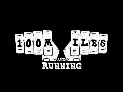 100 Miles and Running fists hand drawn hand type hip hop illustration nwa running shirt typography