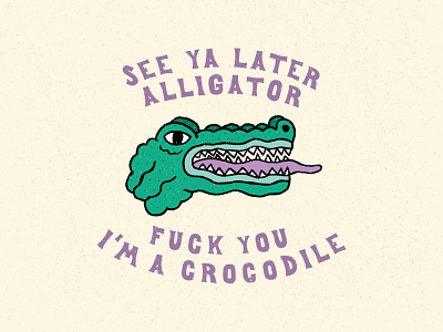 Don't Discriminate. alligator crocodile hand drawn hand type illustration typography