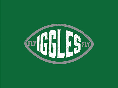 Fly Iggles Fly branding eagles football hand drawn hand type illustration logo nfl philadelphia sports typography