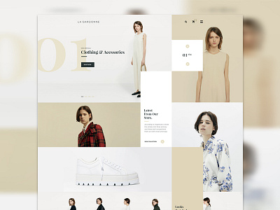 lagarconne website redesign case study ecommerce exploration landing page minimal product page red and black redesign uiux user experience user interface white