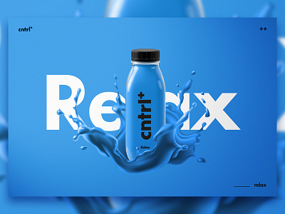 Cntrl+ | Heath Drinks | Exploration blue bottle graphic design graphics healthy minimal minimalist minimalistic packaging packaging design product product design