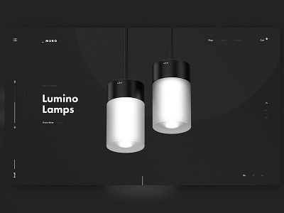 _ Muro black and white graphic design interiors lamp minimal minimalism product product design simple ui design web design