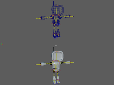 Robot 3d animation autodesk maya design maya robot