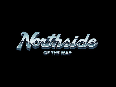 Northside-Chrome apparel canada chrome lettering north text effect toronto typography wordmark